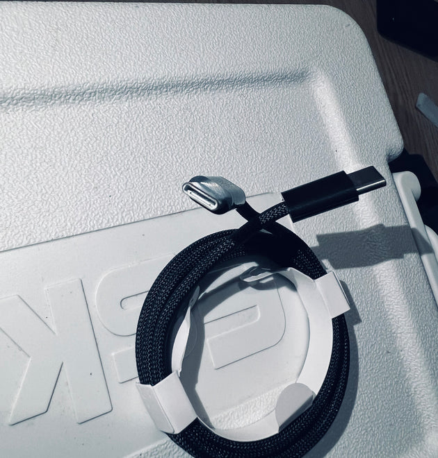 SAM 60 W Super‑Fast USB‑C to USB‑C Charging Cable – Braided Nylon, 5 A, 1 m